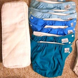 10 Medium FuzziBunz Cloth Diapers
